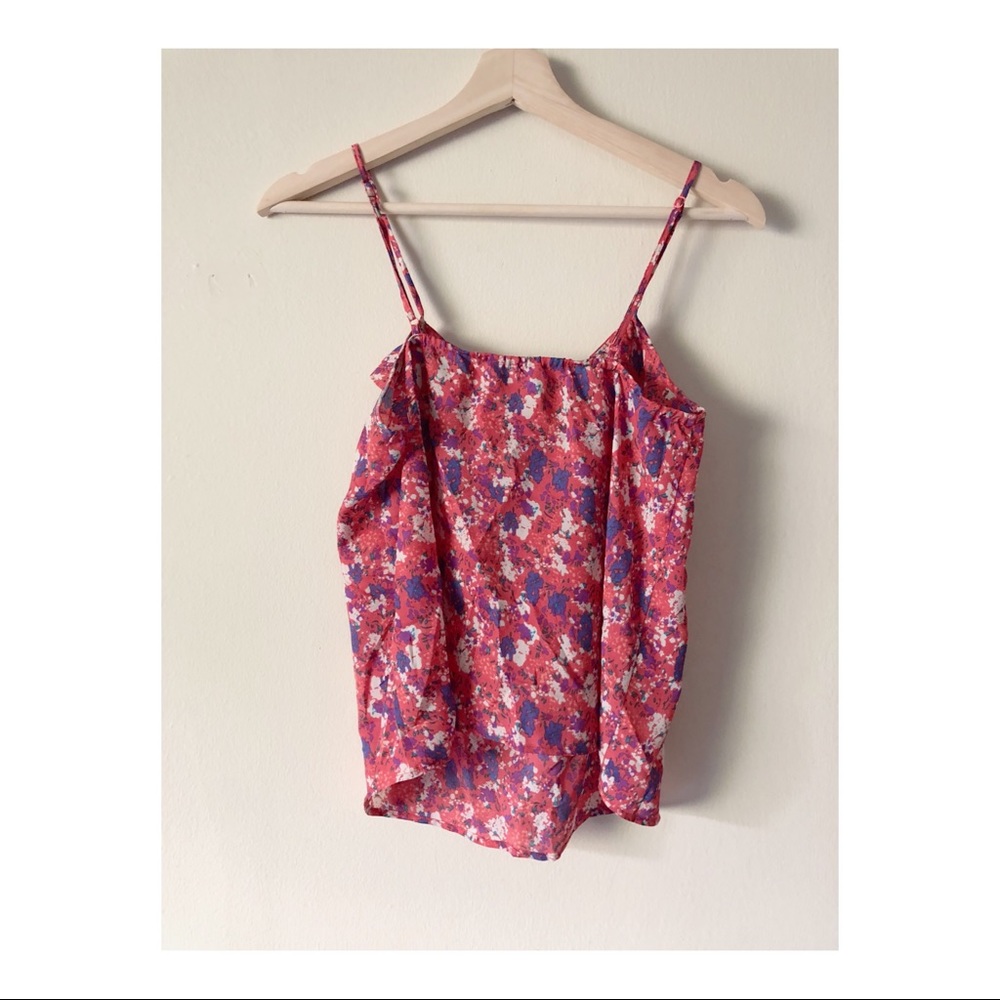 Floral Ruffle Tank - Picture 2 of 3